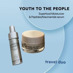 🆕📦BNIB YOUTH TO THE PEOPLE |TRAVEL| Glow & hydrate Air-Whip Moisturizer & serum